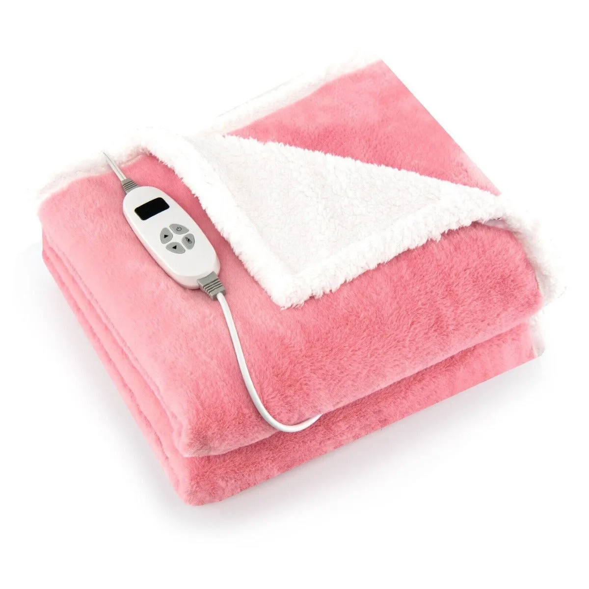 154 x 130 CM Reversible Electric Heated Blanket with 10 Heat Settings