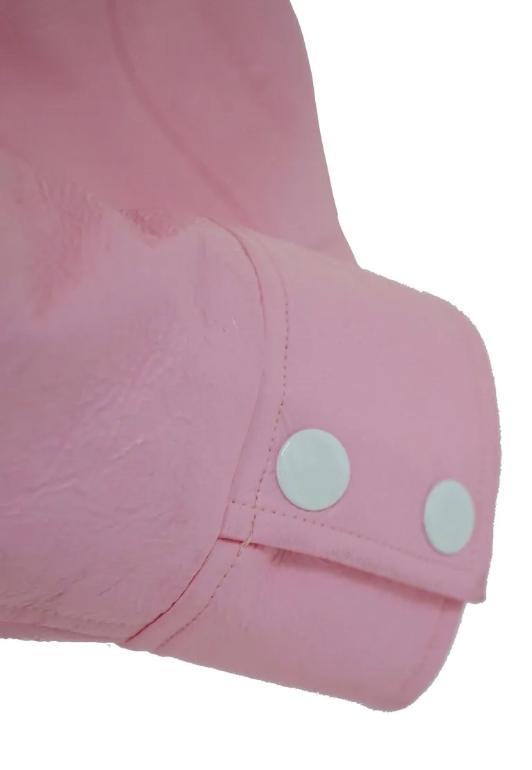 1970s Courreges Bubblegum Pink Vinyl Mod Jacket