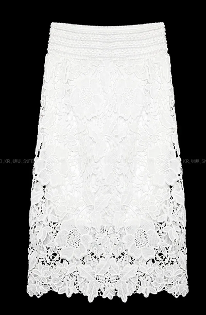 2021 New Spring fashion women skirt package hip Slim was thin skirt womens OL knee length lace embroidery midi skirt women saia