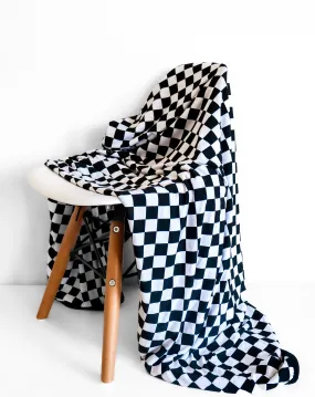 3 LAYER OVERSIZED COZY DREAM BLANKET- B W Check