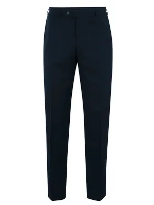 40% OFF BRUHL Trousers - Steward Wool Mix Formal - Navy - Size: 32" REG