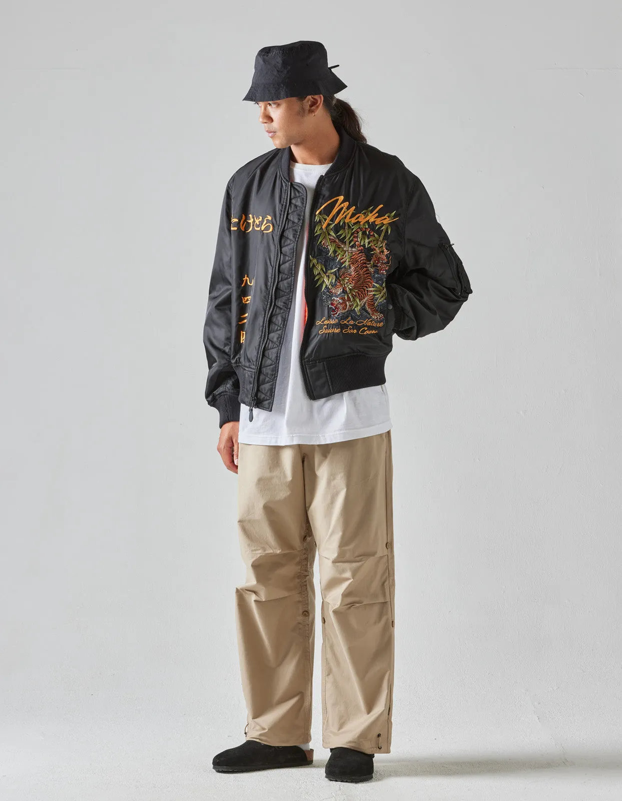 5096 Take Tora MA1 Flight Jacket Black