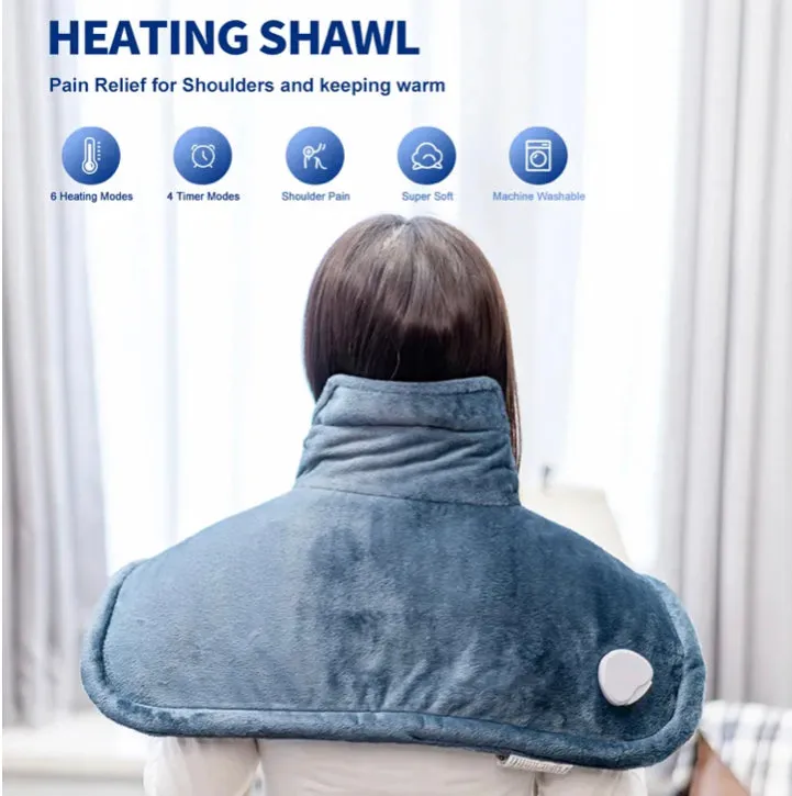 A must-have for you?! …Heated Shawl Shoulder Neck Warmer Heat Blanket 40C-60C