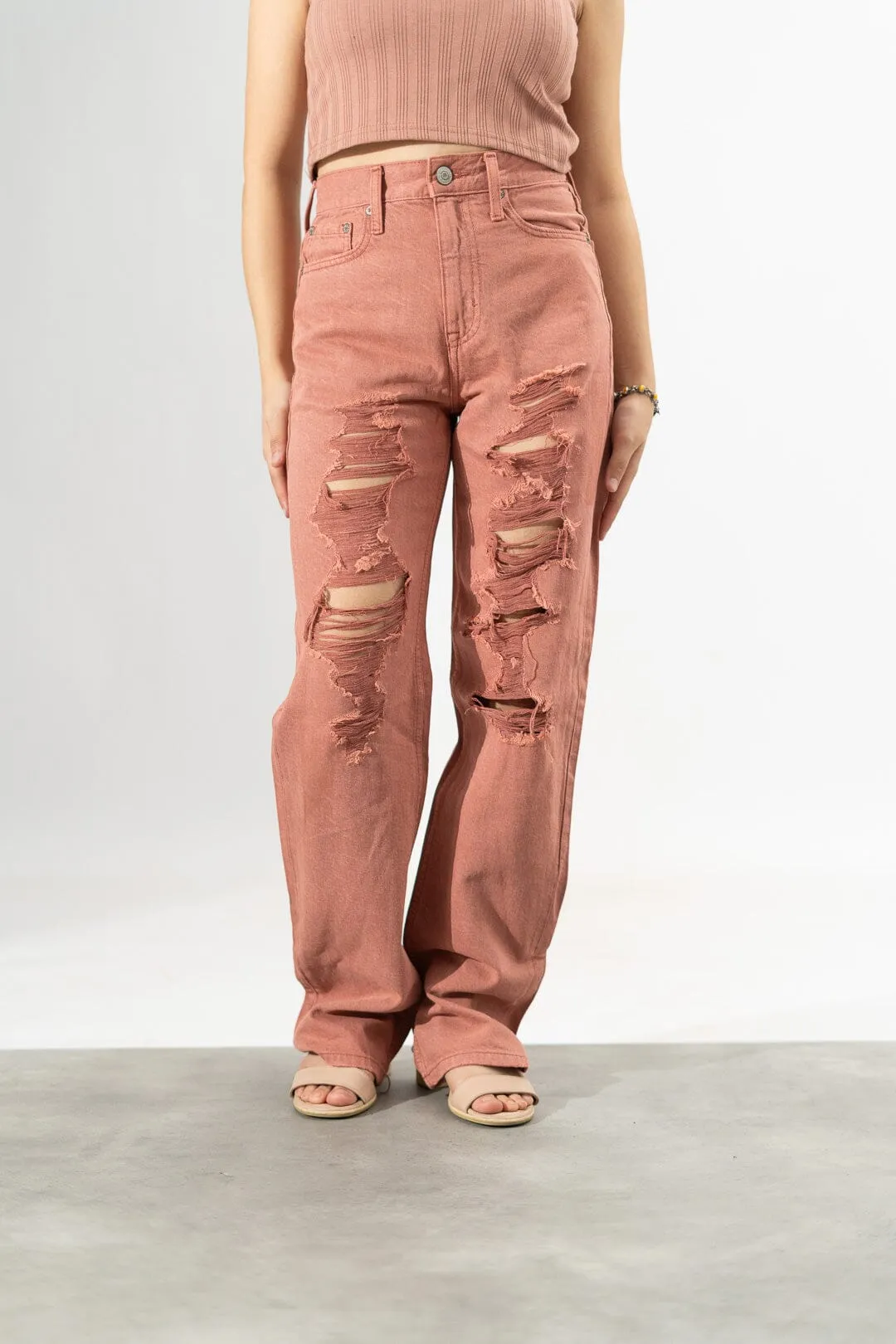 Aeropostale Women's Distressed Style Baggy Denim.