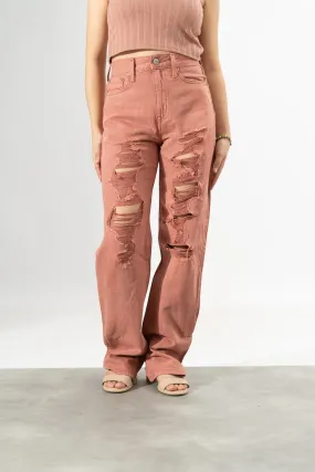 Aeropostale Women's Distressed Style Baggy Denim.