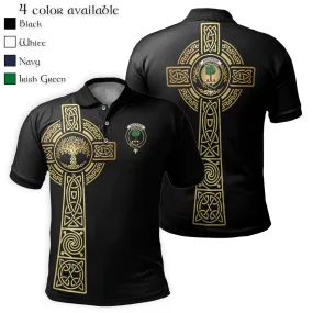 Anderson Clan Polo Shirt with Golden Celtic Tree Of Life