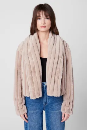 Angel Heart Faux Fur Cropped Jacket