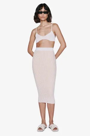 Anine Bing - Julian Skirt in Ivory and Camel