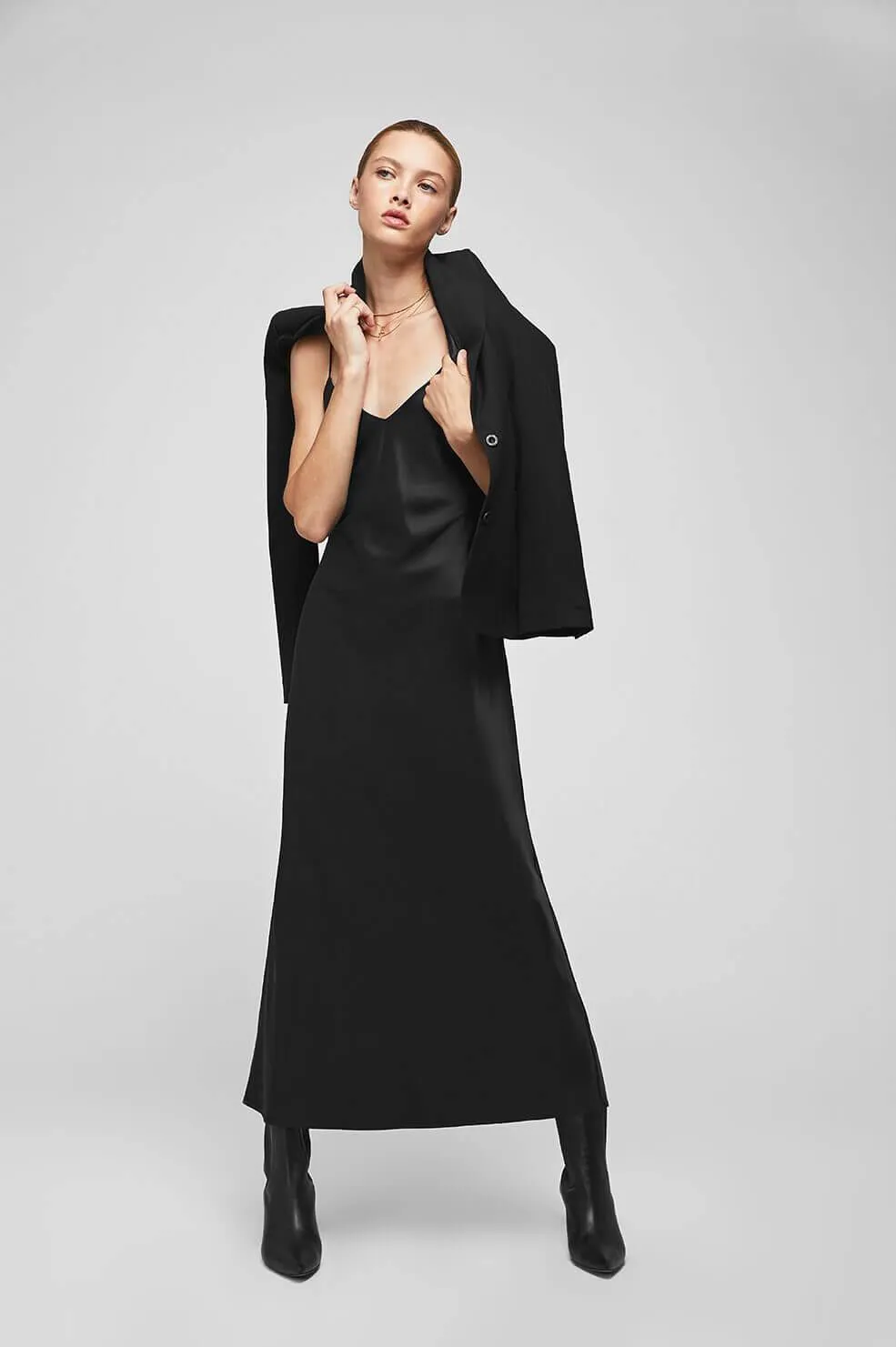 ANINE BING - Rosemary Slip Dress in Black