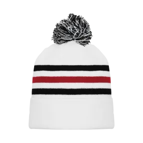 Athletic Knit (AK) A1830A-305 Adult Chicago White Hockey Toque/Beanie