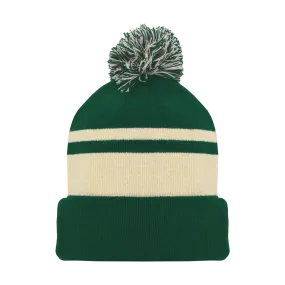 Athletic Knit (AK) A1830A-563 Adult Minnesota Dark Green Hockey Toque/Beanie