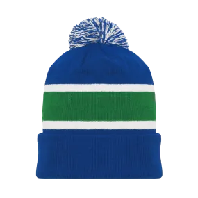 Athletic Knit (AK) A1830A-722 Adult Vancouver Royal Blue Hockey Toque/Beanie