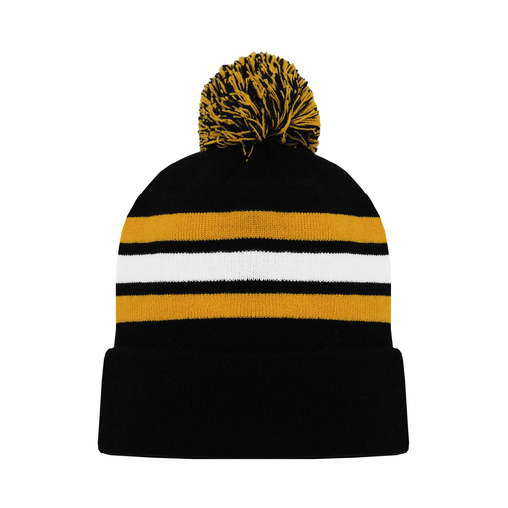 Athletic Knit (AK) A1830Y-498 Youth Boston Black Hockey Toque/Beanie