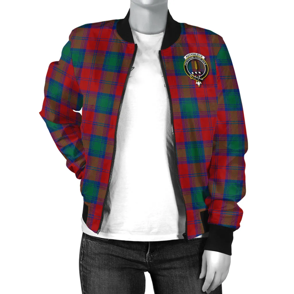 Auchinleck (Affleck) Tartan Bomber Jacket with Family Crest