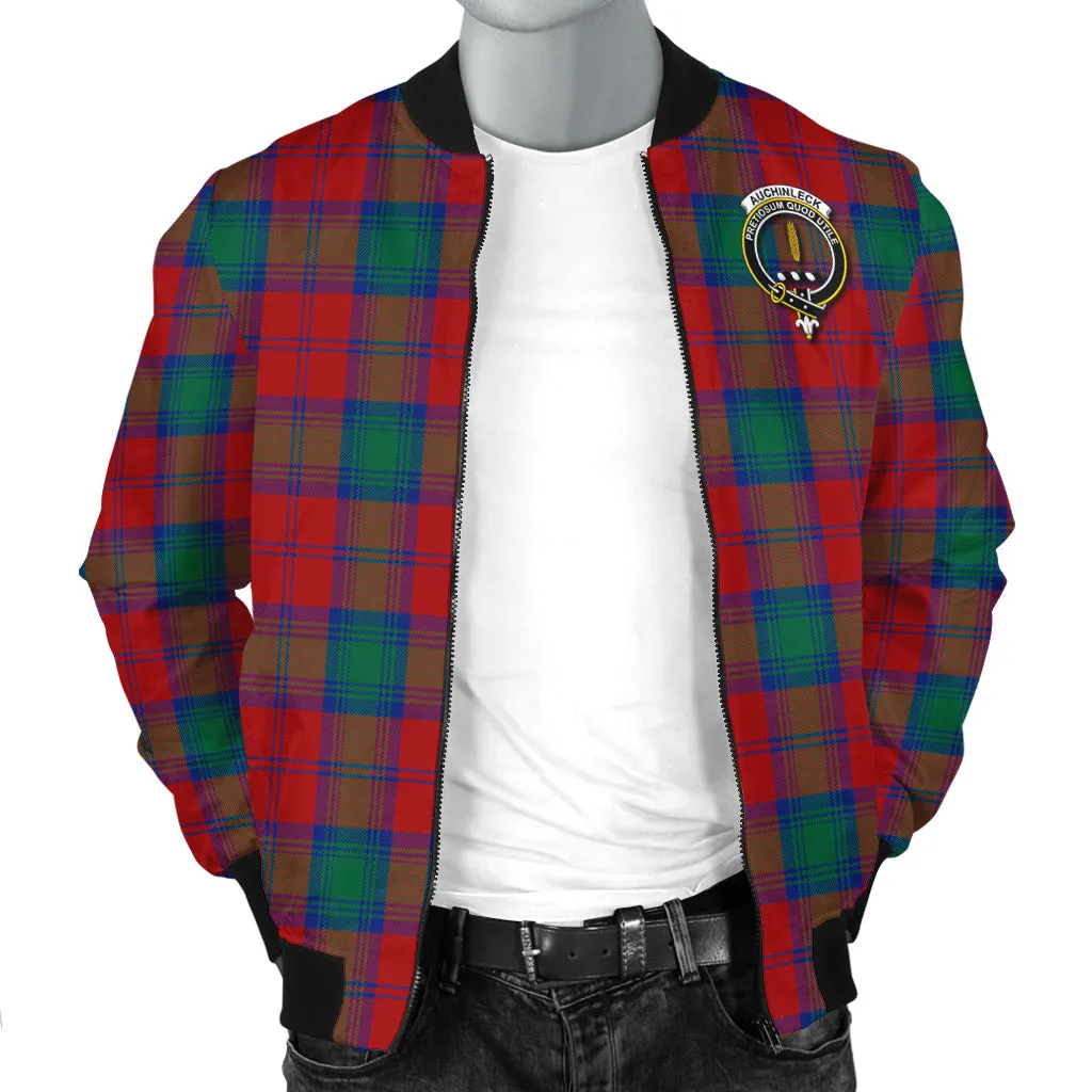 Auchinleck (Affleck) Tartan Bomber Jacket with Family Crest