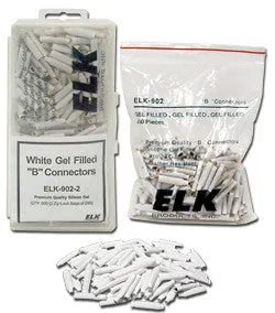 B Connector ELK-902-2 Gel Filled White (500 Lot)