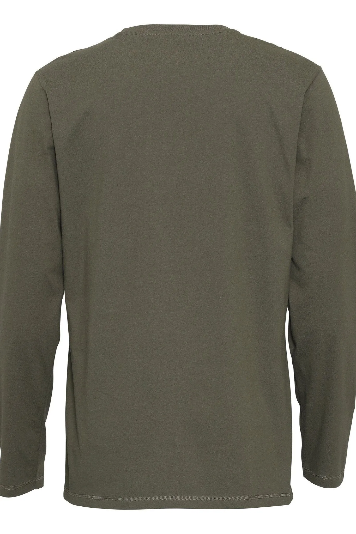 Basic Long-sleeved T-shirt - Army Green