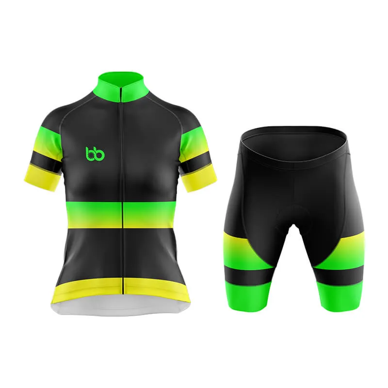 BB Gradient Club Cycling Kit (Green-Yellow)