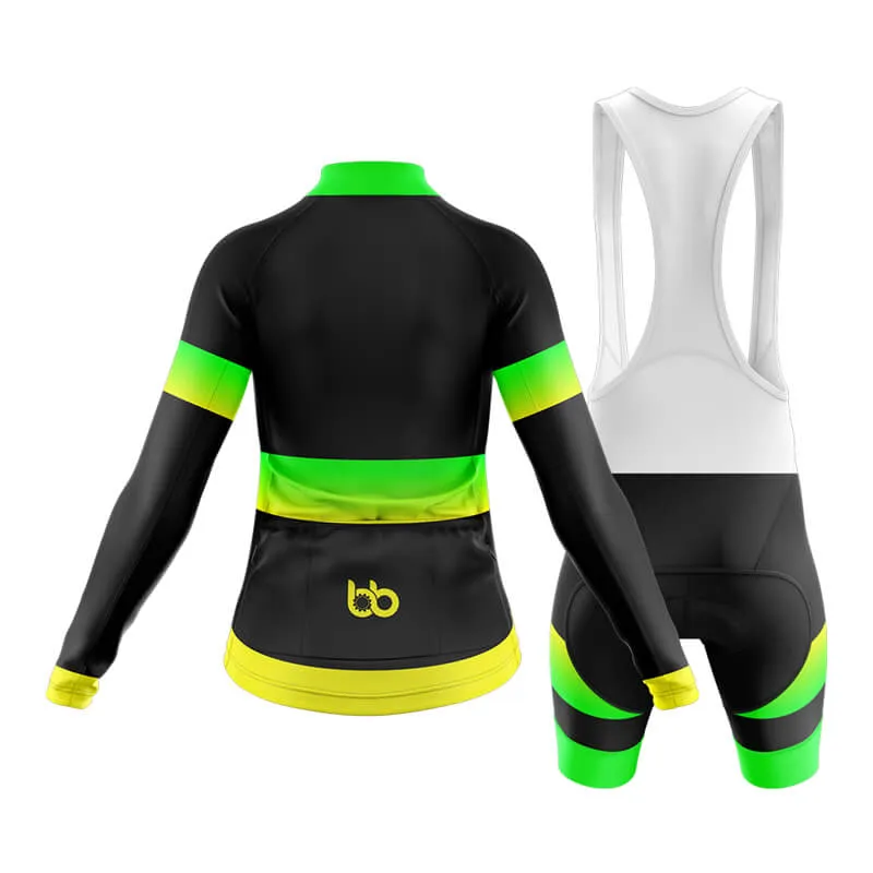 BB Gradient Club Cycling Kit (Green-Yellow)