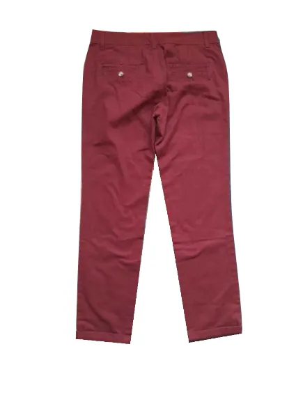 Bellfield Silver Street Burgundy Mens Chinos Trousers