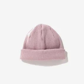 Big Waffle Knit Beanie - Smoky Pink