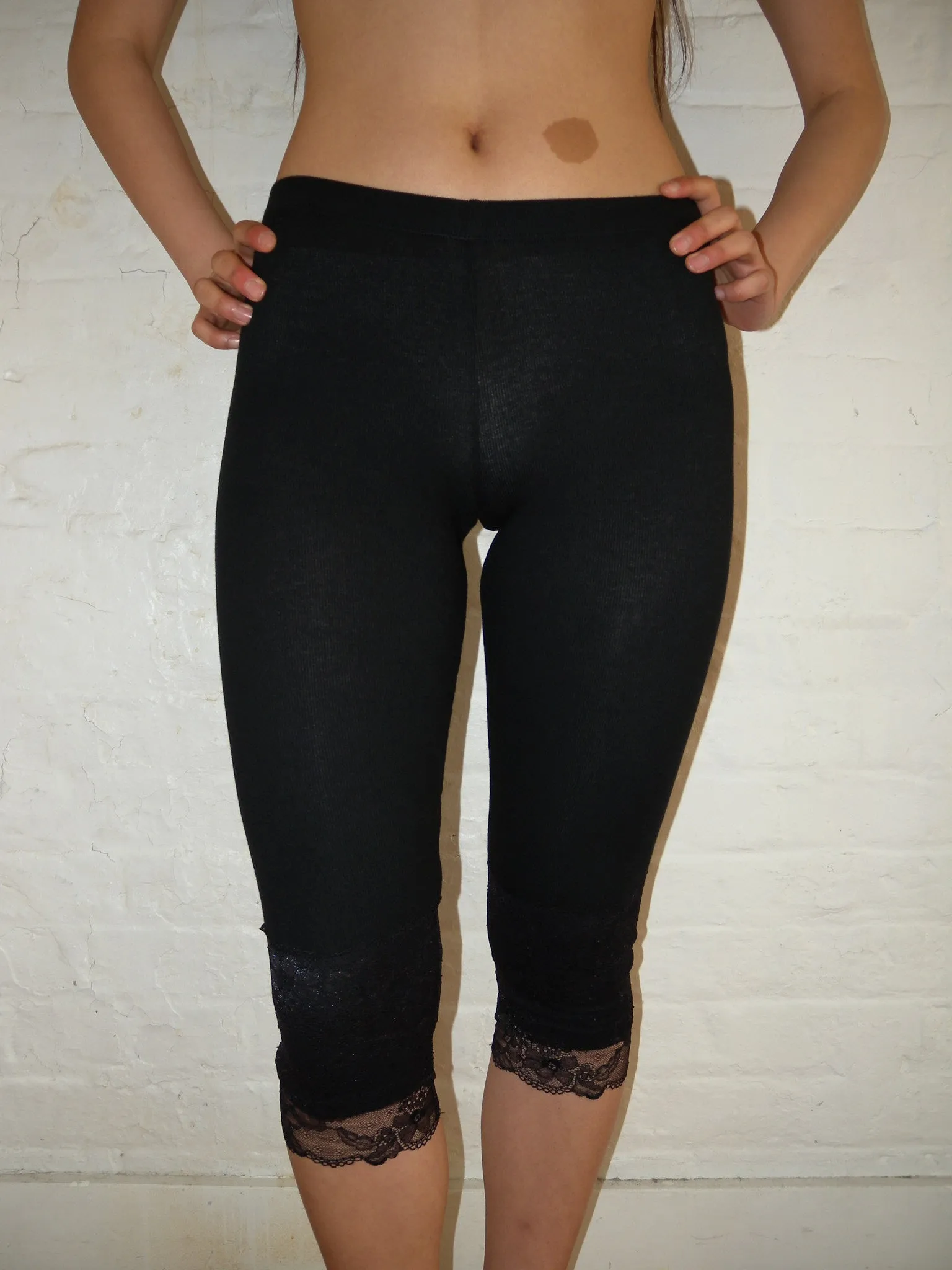 Black Lace Capris