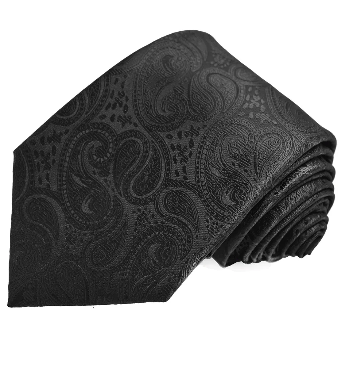 Black Paisley Men's Formal Suit Vest Set