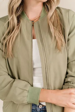 Bomber Jacket - Sage Green