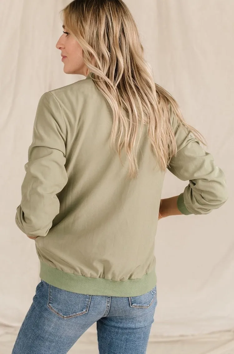 Bomber Jacket - Sage Green