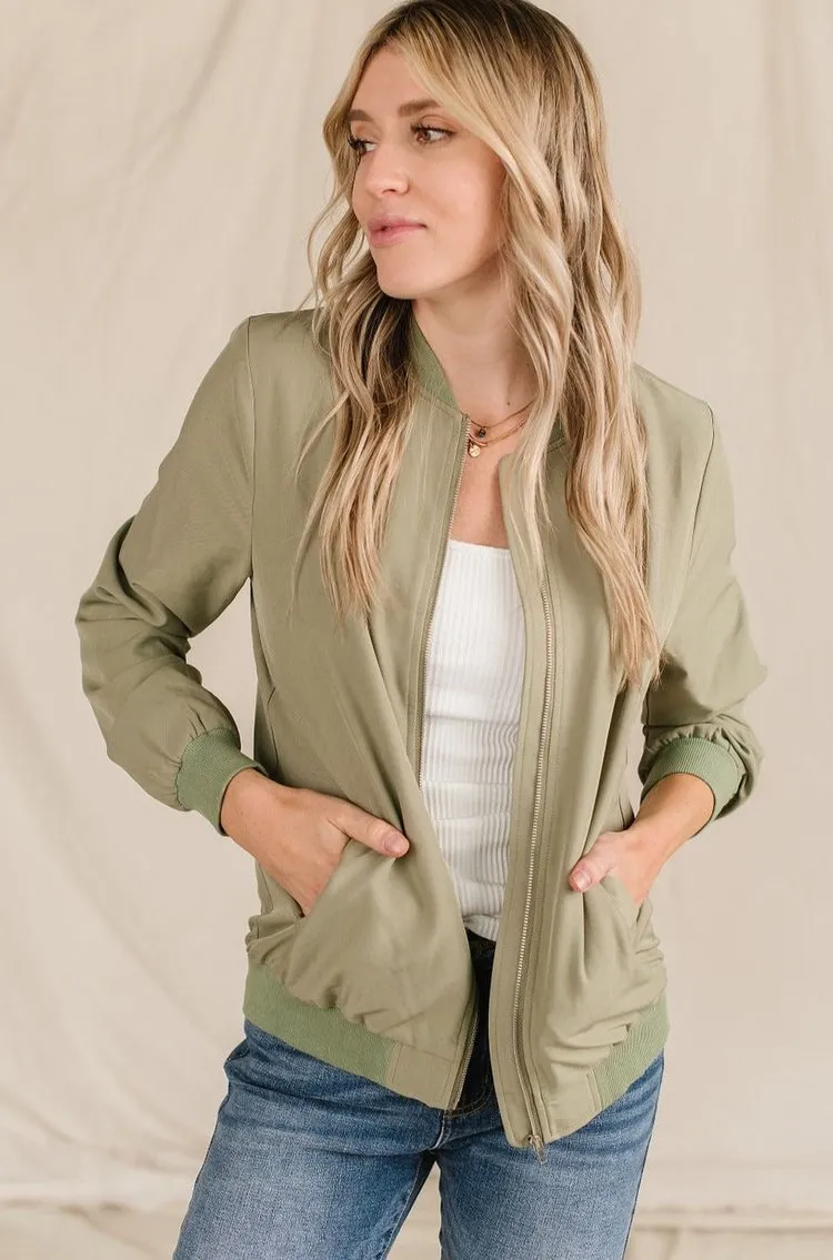 Bomber Jacket - Sage Green