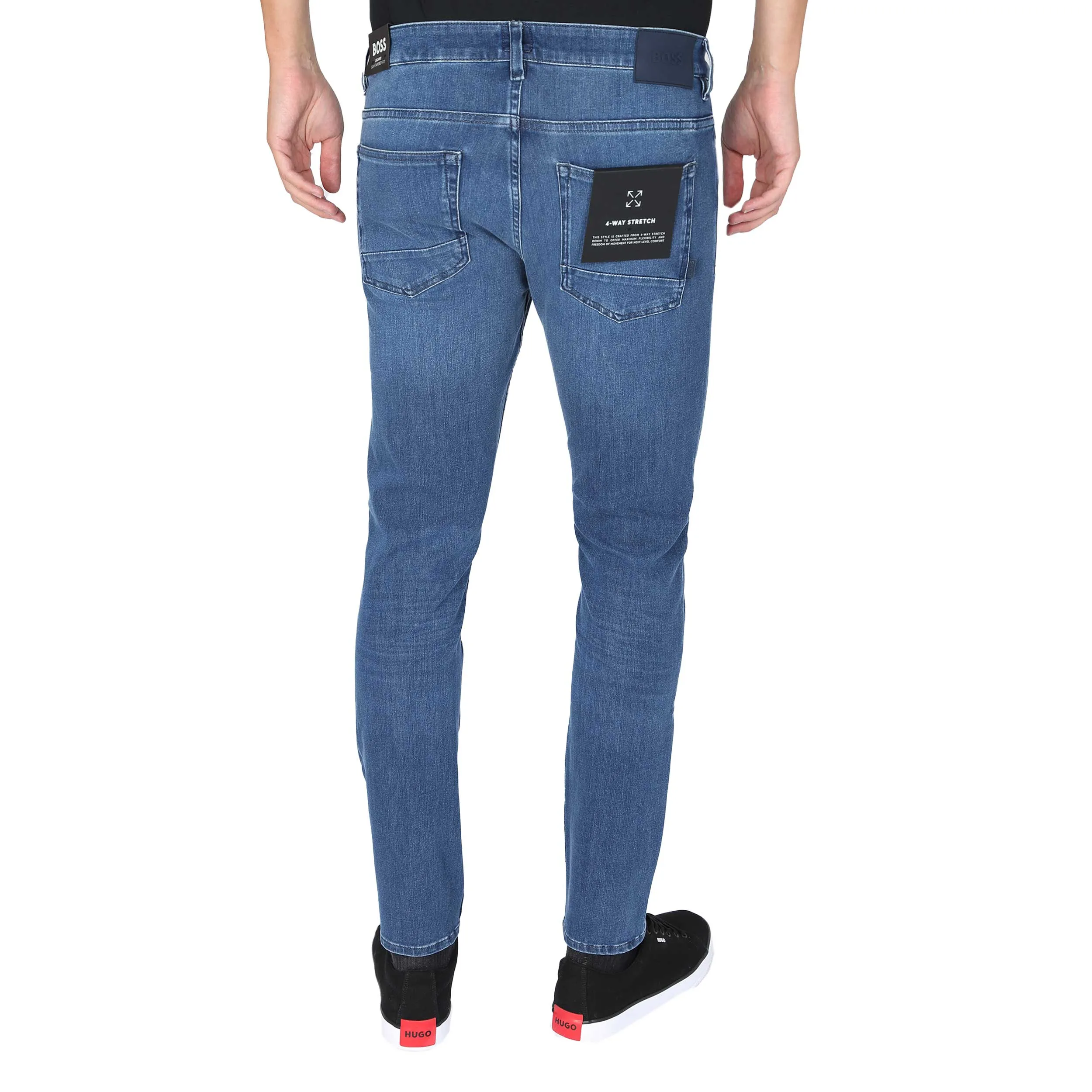 BOSS Black Delano BC P Jean in Mid Blue Denim