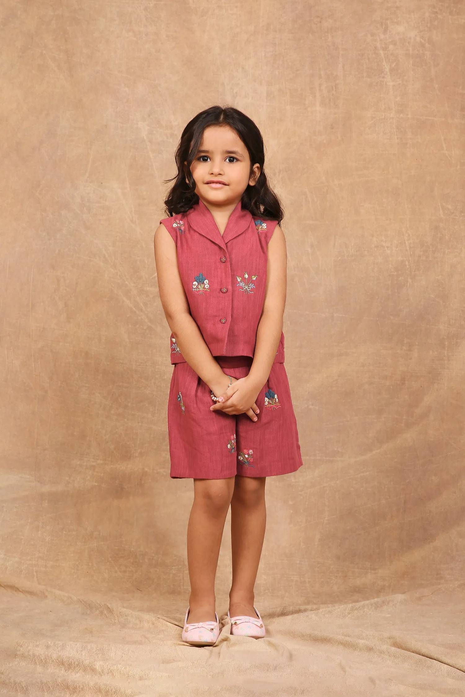 Bouquet of rubies kids co-ord set