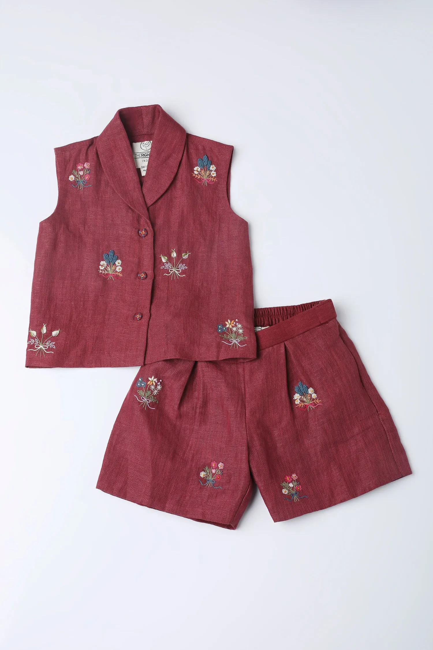 Bouquet of rubies kids co-ord set