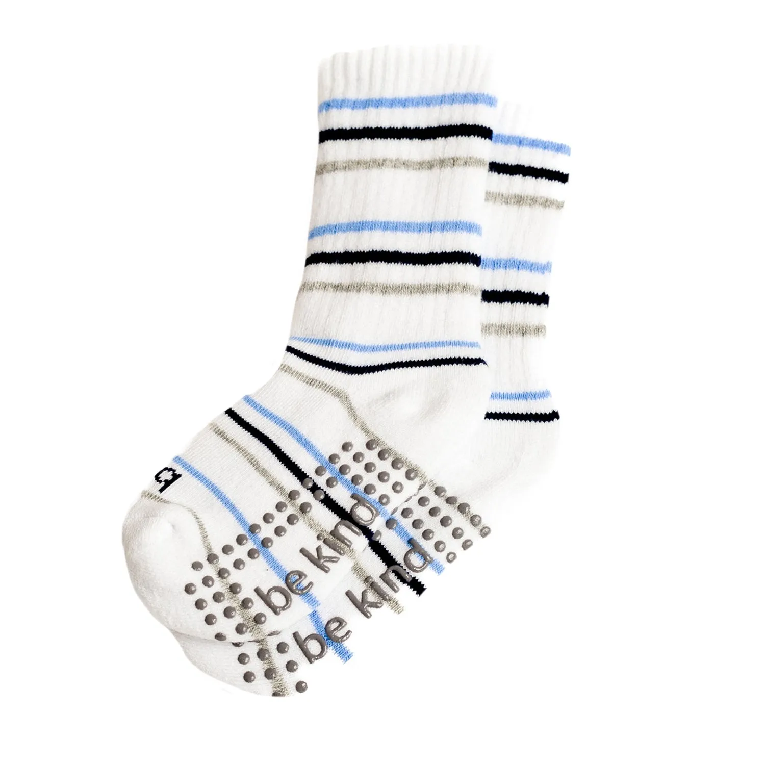 Boys 2 Pack Grip Crew Socks 2T-4T (George)