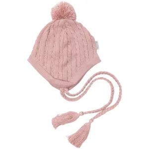 Cable Knit Beanie - Pink