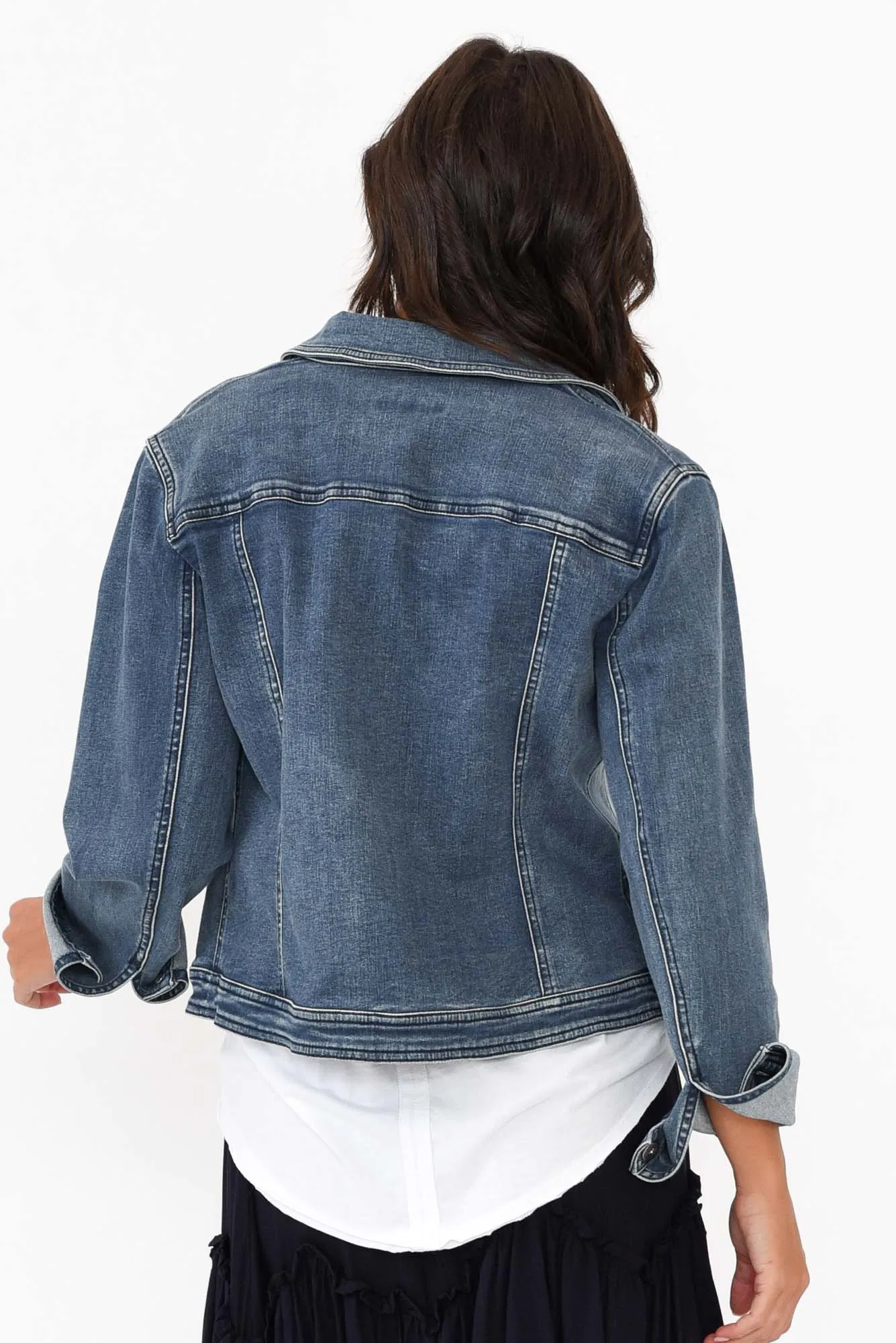 Camille Dark Denim Jacket