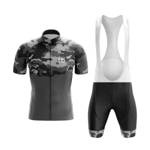 Camouflage Neck Club Cycling Kit (V1) (Grey)