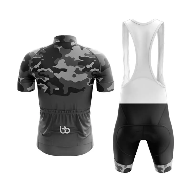 Camouflage Neck Club Cycling Kit (V1) (Grey)