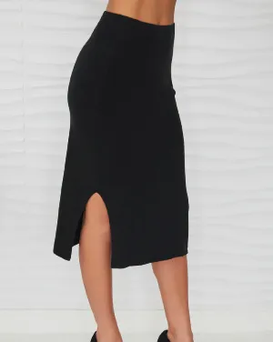 Cannon - Knit Pencil Skirt Slit