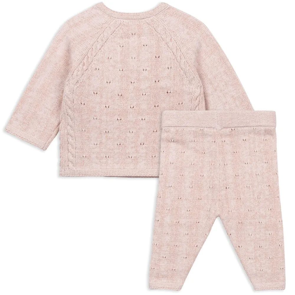 Carrement Beau Pale Pink Top and Trouser Set