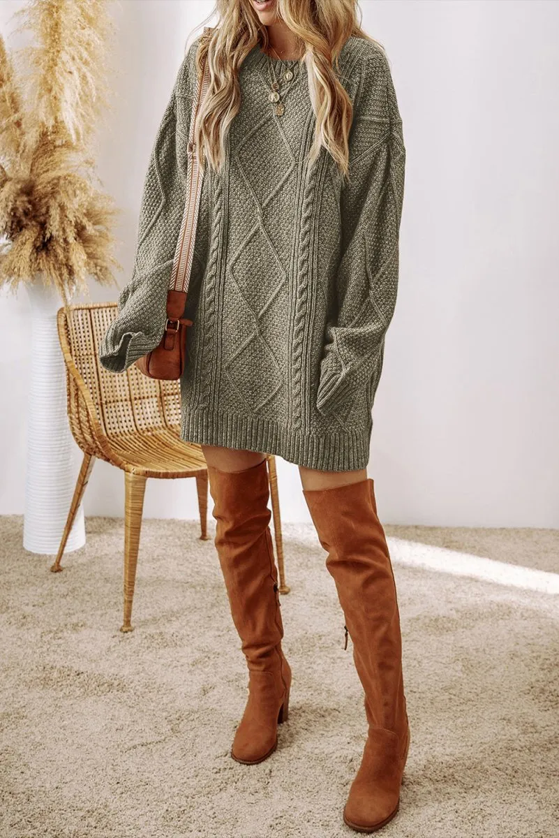 Cassidy Knit Loose Fit Sweater Dress