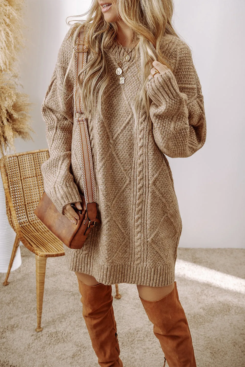 Cassidy Knit Loose Fit Sweater Dress