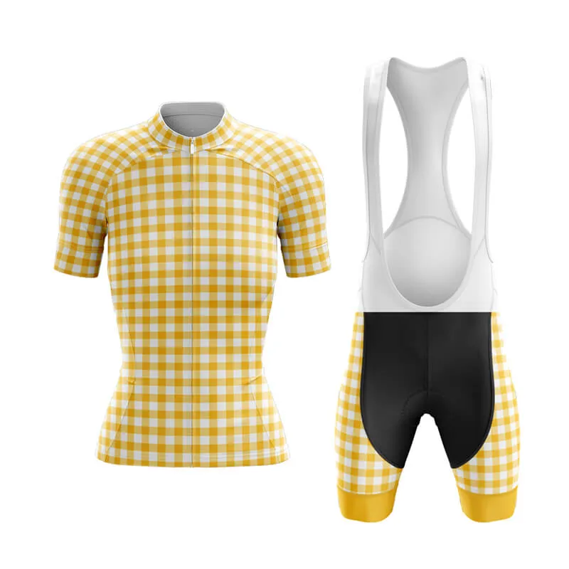 Checkered (Yellow) Club Cycling Kit