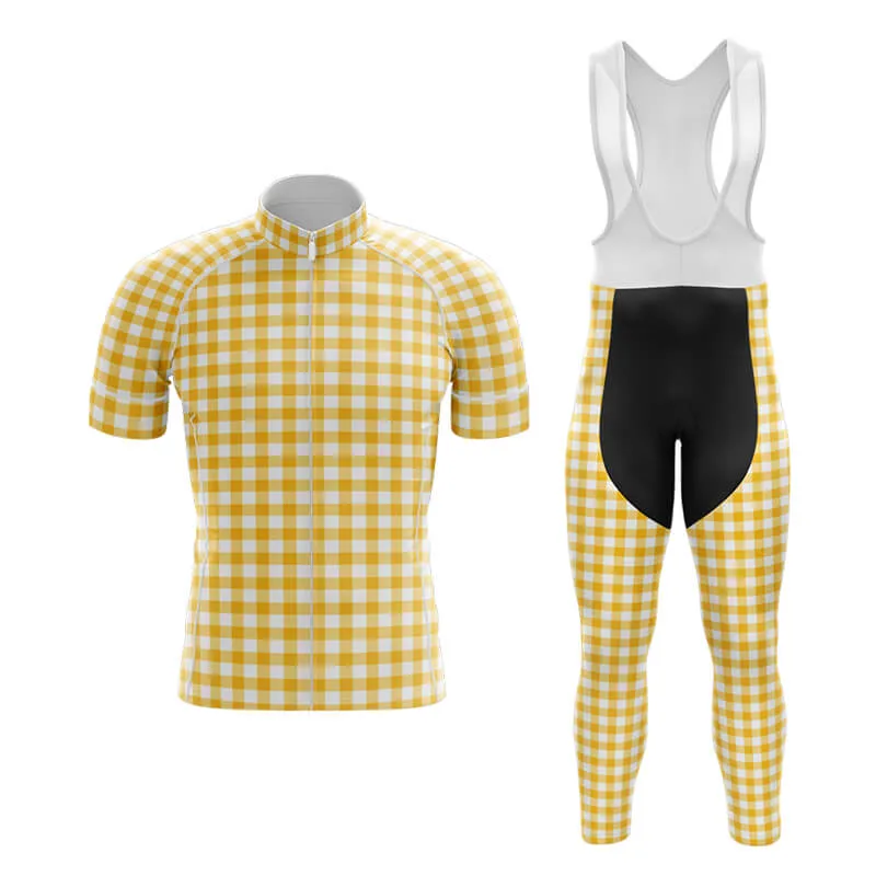 Checkered (Yellow) Club Cycling Kit