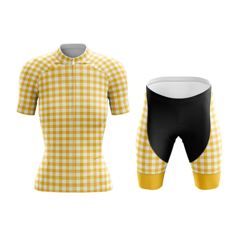 Checkered (Yellow) Club Cycling Kit