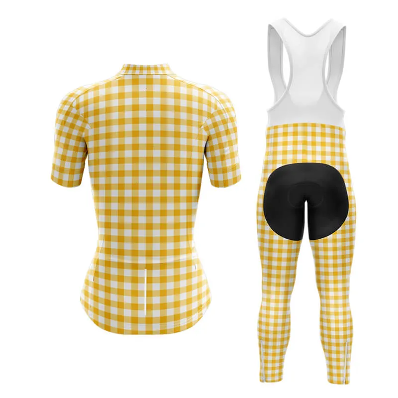 Checkered (Yellow) Club Cycling Kit