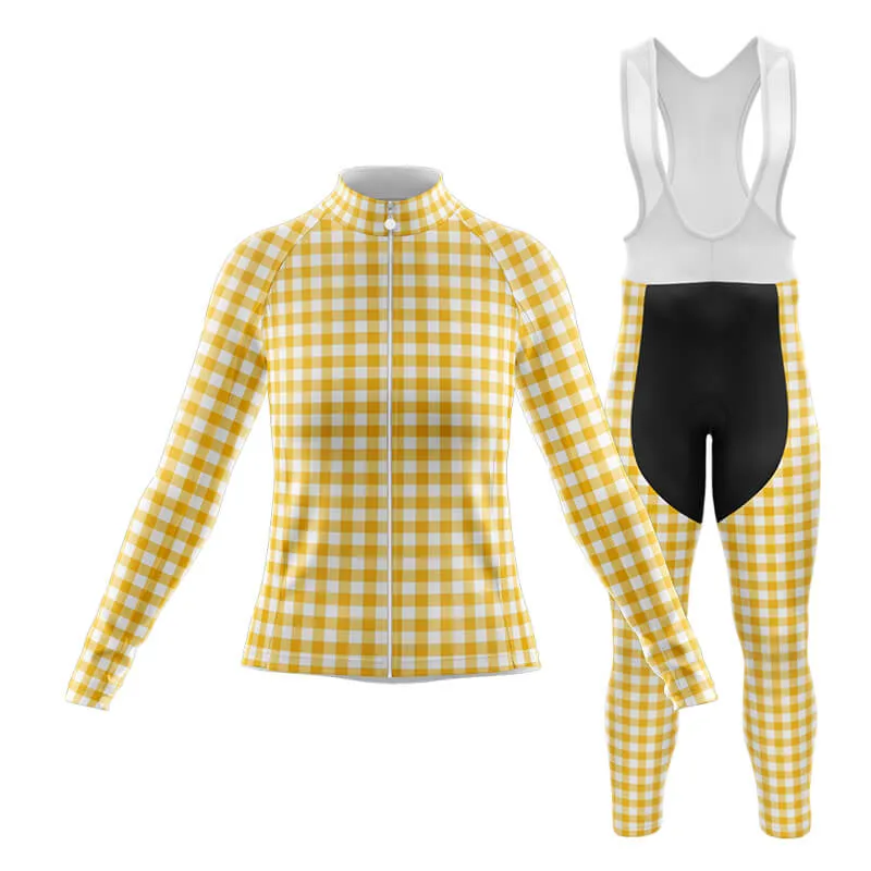 Checkered (Yellow) Club Cycling Kit