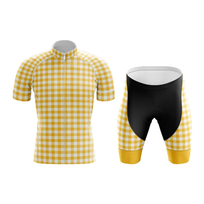 Checkered (Yellow) Club Cycling Kit