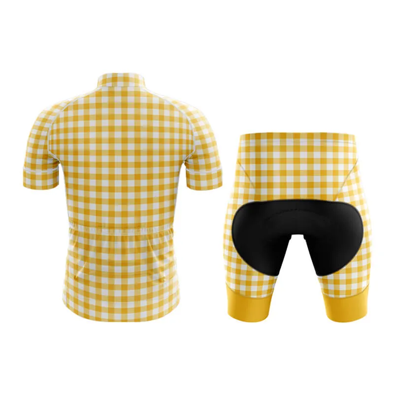 Checkered (Yellow) Club Cycling Kit