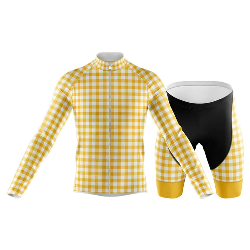 Checkered (Yellow) Club Cycling Kit